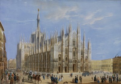 View of Milan Cathedral by Unbekannt Unbekannt